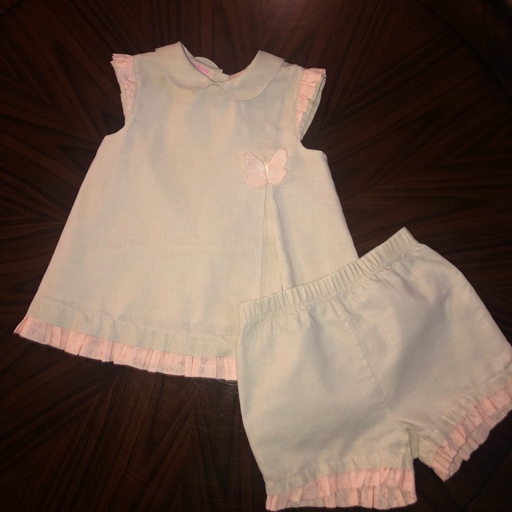 First impression girls linen blend set size 24mo